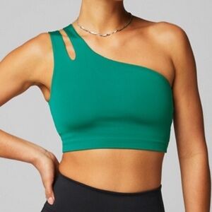 Fabletics Asymmetrical Double Strap Midi Bra